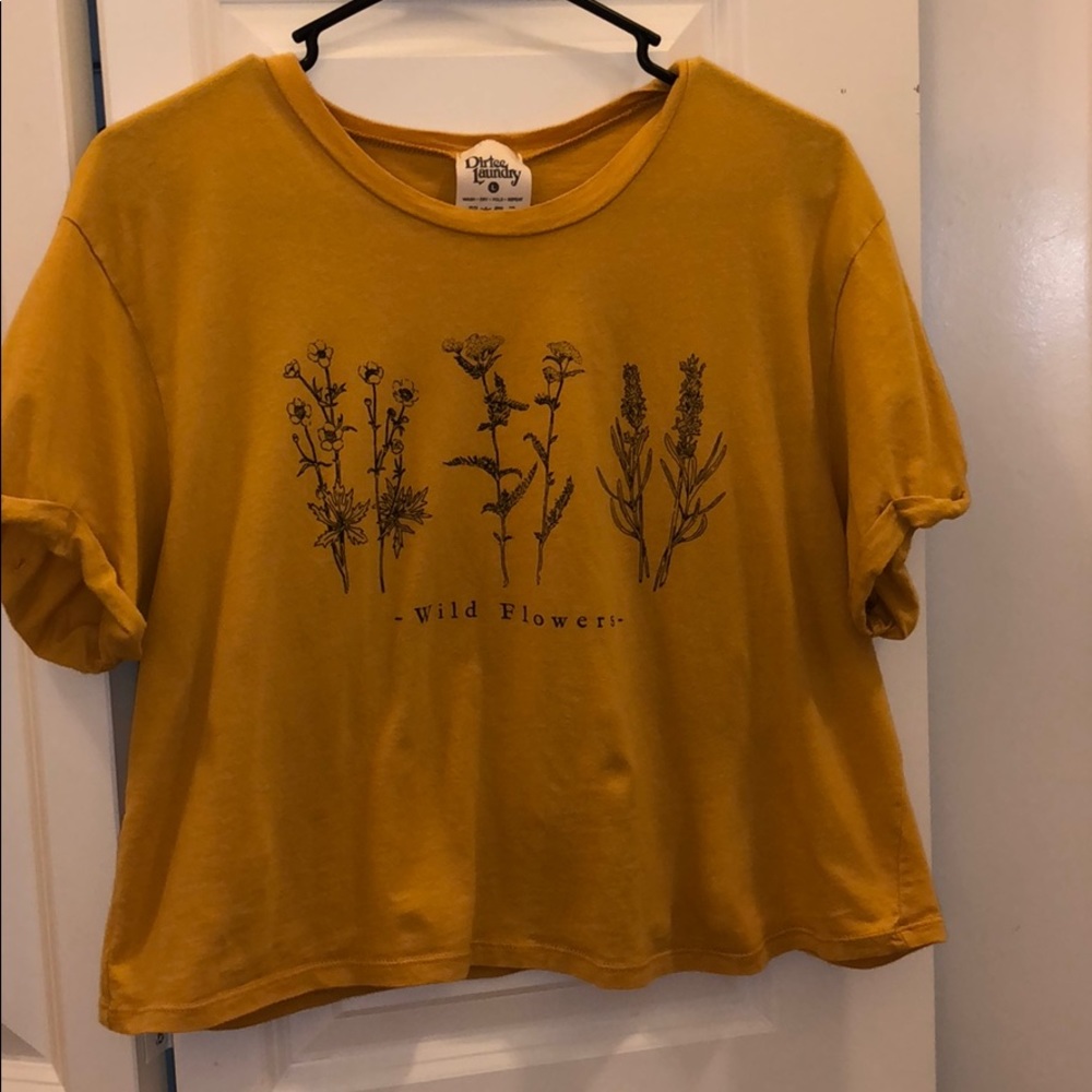 Crop boho tee